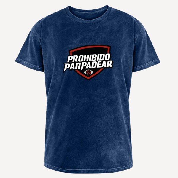 Playera Unisex Mineral Wash Prohibido Parpadear  Miniatura