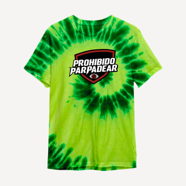 Playera Unisex Tie Dye Prohibido Parpadear  Miniatura